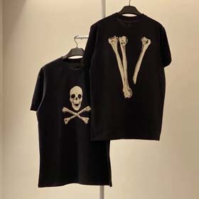 VLONE American trendy skull print large V short sleeve men's and women's cotton T-shirt(22 styles)-1893