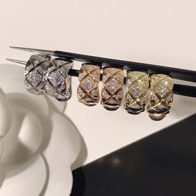 Chanel diamond earrings-3602